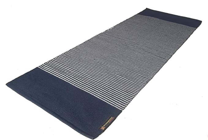 Handloom cotton yoga mat